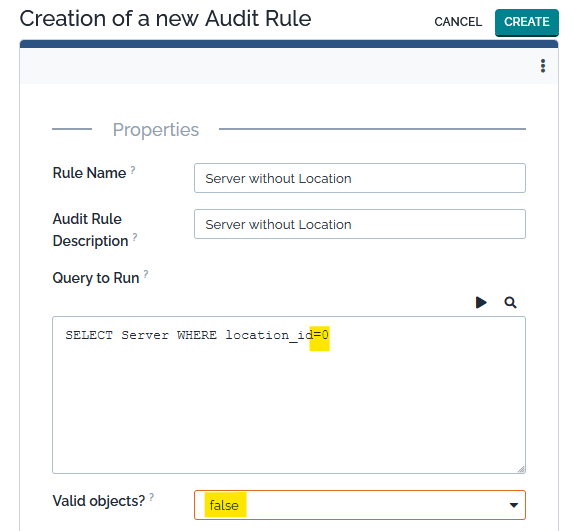 New Audit Rule reporting faulty objects