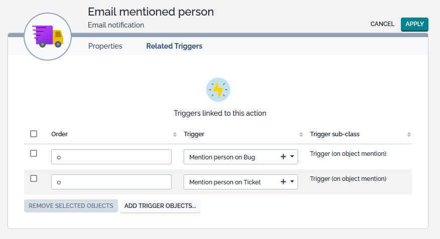 Result of added trigger