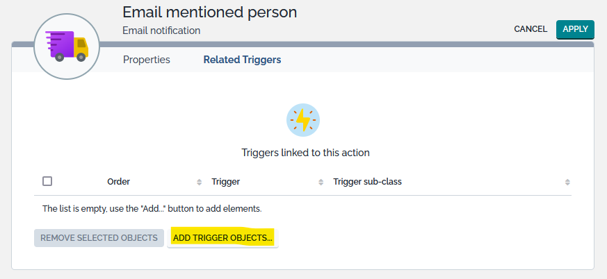 Search for Trigger