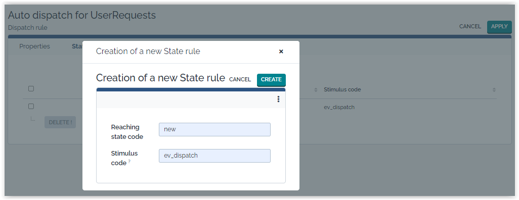 Auto dispatch ticket to team state rule